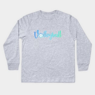 Volleyball Color Kids Long Sleeve T-Shirt